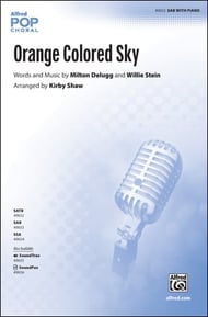 Orange Colored Sky SAB choral sheet music cover Thumbnail